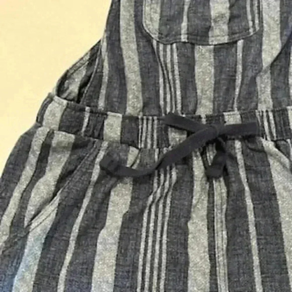 No Boundries Blue Striped Knit Shortalls Overalls Girls Size XS (1) - Picture 4 of 10